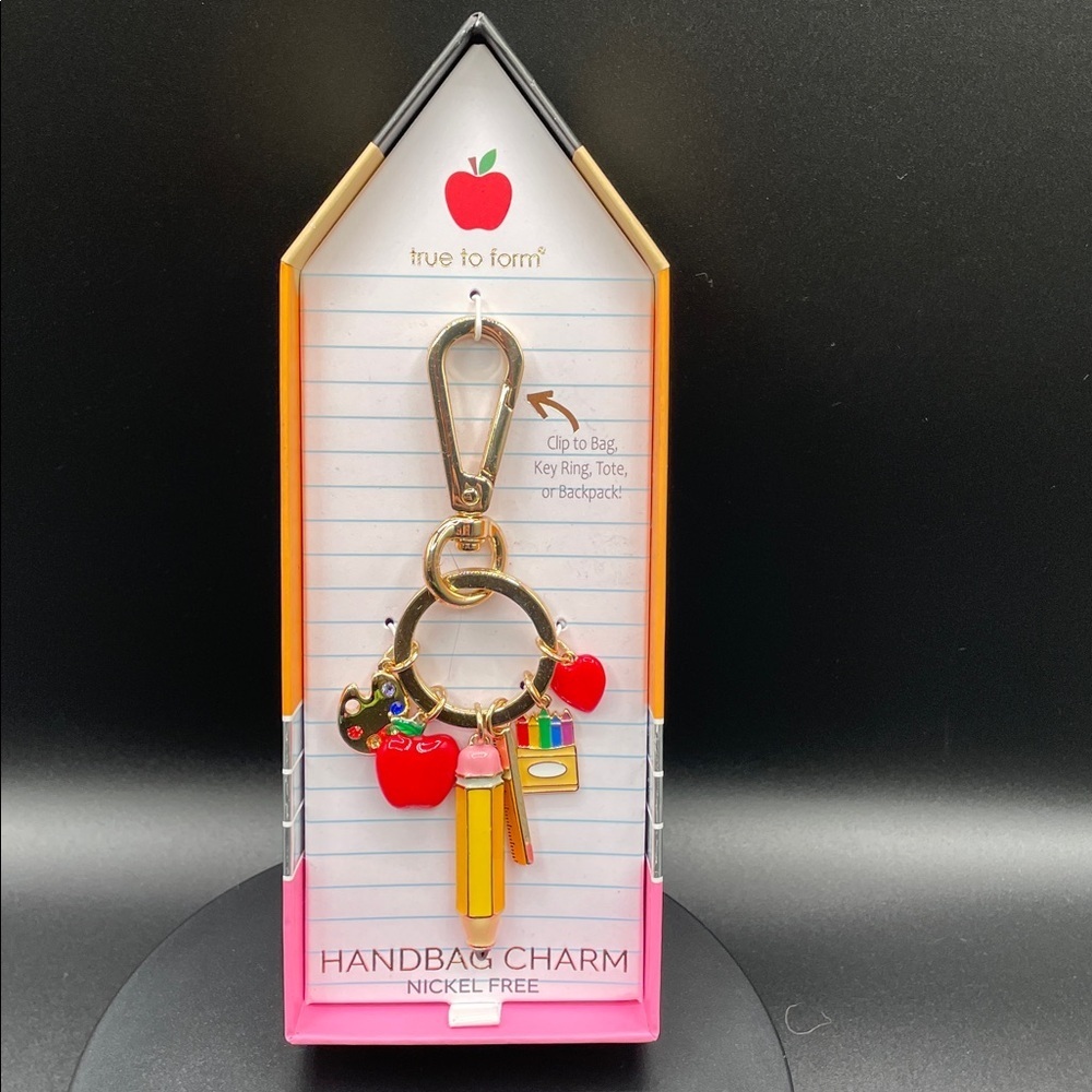 True to Form Teacher Handbag Charm Key Chain